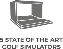 X-Golf Simulator Line Drawing