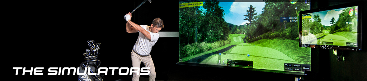X-Golf Simulators - Golfer Playing Indoor Golf