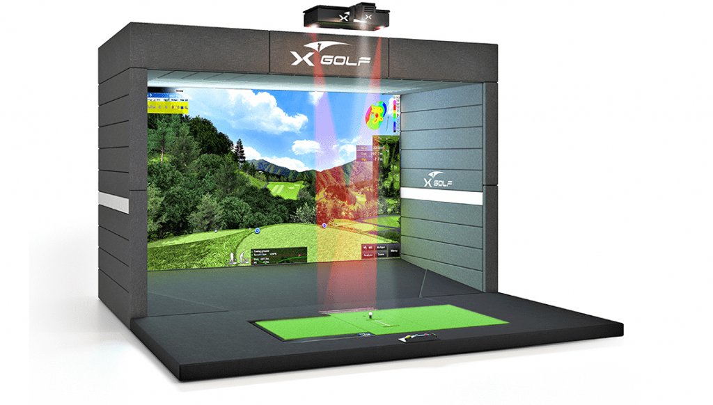 X-Golf Indoor Golf Simulator - 3D Render NEX Model