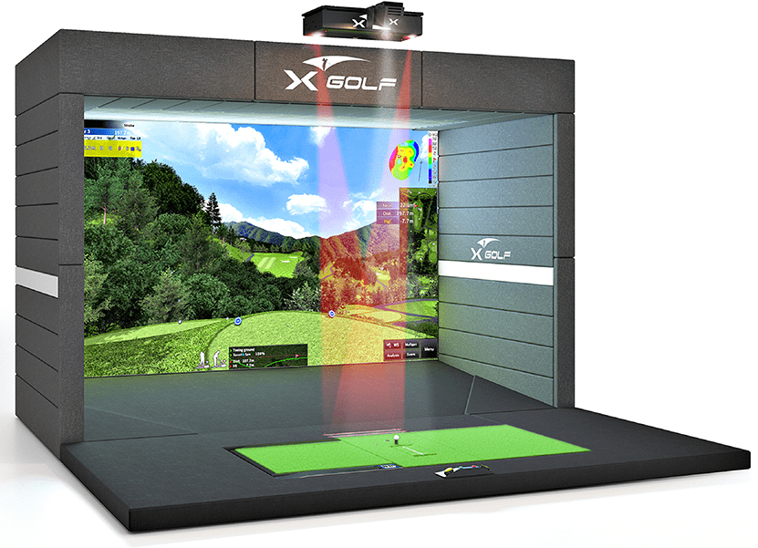 X-Golf Indoor Golf Simulator - 3D Render NEX Model