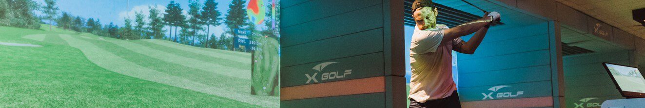 man hitting golf ball xgolf