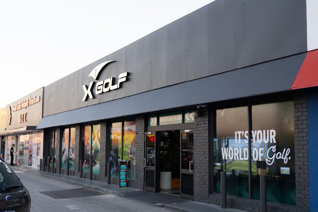 Exterior photo of the X-Golf Morley venue