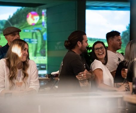 Indoor golf and sports bar